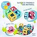 Gamenote Marble Run Set Game - 32pcs STEM Learning Toy for kids, Education Construction Maze Race Game Set (Storage Bag & Guidebook Include)