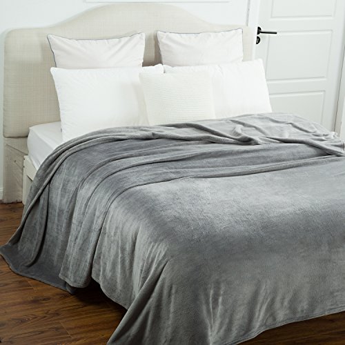 Super Soft Flannel Throw Blanket - Cozy Plush Bed Blanket, All Sizes Available