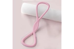 TREAYES Figure 8 Resistance Bands for Women & Men – 15LB Silicone Pull Rope for Shoulder, Back & Arm Workout – Non-Slip Handles, Home Gym, Yoga & Physical Therapy – Toning, Posture Correction