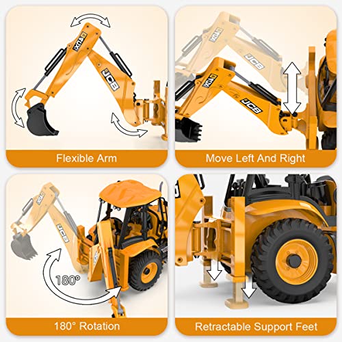 Construction Toys Mini Excavator Dollox Rc Backhoe Loader