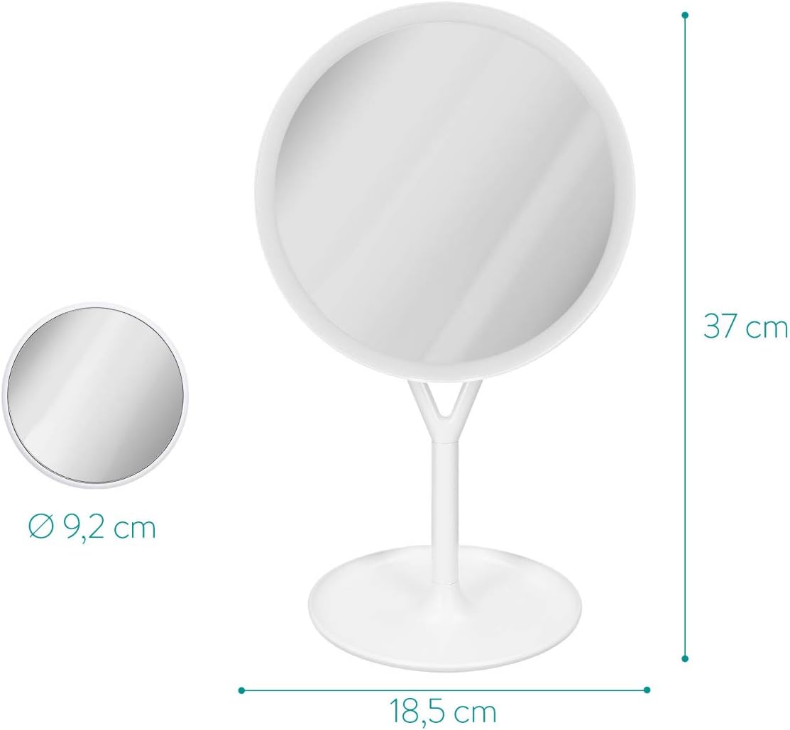 Navaris LED Lighted Makeup Mirror Touch Screen Magnifying Cosmetic