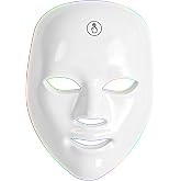 Ronvelylee Red Light Therapy For Face，LED Facial Skin Care Mask,Red Light Mask for Face, LED Facial Mask Light,Home Use,White.
