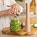 AIEVE Sauerkraut Pounder, Wooden Sauerkraut Pounder Sauerkraut Tamper Vegetable Tamper Pickle Packer Cabbage Sauerkraut Pounder for Mason Jars to Make Sauerkraut, Kimchi, Pickles