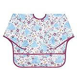 Bumkins Disney Cinderella Sleeved Bib / Baby Bib / Toddler Bib / Smock, Waterproof, Washable, Stain and Odor Resistant, 6-24 Months