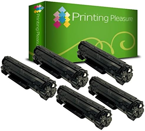 Printing Pleasure 5x CRG 726 Black High Yield Toner for Canon LBP-6200D 6200DW
