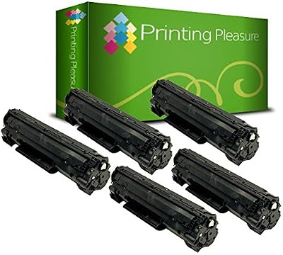 Printing Pleasure 5x CRG 726 Black High Yield Toner for Canon LBP-6200D 6200DW