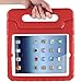 iPad Air 2 Case, i-Blason Apple iPad Air 2 Case for Kids [ArmorBox KIDO Series] Light Weight Super Protection Convertable Stand Cover for iPad Air 2nd Generation 2014 Release (iPad Air 2, Red)
