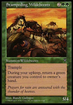 Magic: the Gathering - Stampeding Wildebeests - Visions