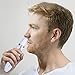 Nose Hair Trimmer for Men Women，Gospire 4 in 1 Eyebrow Sideburns Ear and Nose Hair Trimmer Waterproof Double-Edge Stainless Steel Blades Battery Operated Grooming Kit (White)