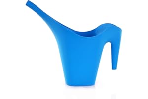 Mintra Home Watering Can - (Light Blue), 2 Liters, 1/2 Gallon/ 68 oz, Ideal for Planting Flowers, Gardening, Plants, Durable, Indoor, Outdoor, Patio, Lawn and Garden