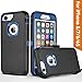 FOGEEK iPhone 8 case,iPhone 7 Case, iPhone 6s Case, [No Screen Protector] Belt-Clip Protective Heavy Duty Kickstand Cover [Shockproof] Cover Compatible for iPhone 8/7/6/6s (NOT Plus) (Black and Blue)
