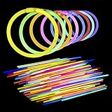 Lumistick ULTRABRIGHT 100 Count 8" Light-Up Premium Glow Sticks/Bracelets - Comes With Bracelet Connectors - Perfect for Birthdays, Parties, Performances, Halloween & More!