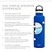 Simple Modern Insulated Water Bottle with Handle Lid Small Reusable Ascent Narrow Mouth Stainless Steel Thermos Flask, 12oz Handle Lid, Twilight