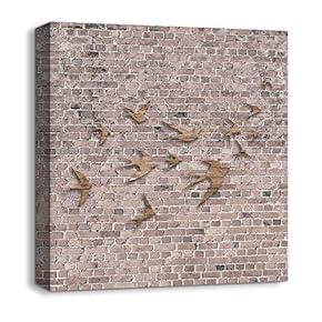 Canvas Wall Art Wood Feature Abstract...