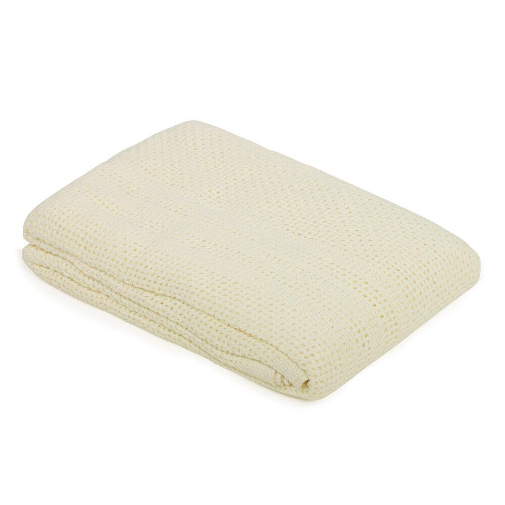 Junior Joy Cot Bed Cotton Blanket (Cream)