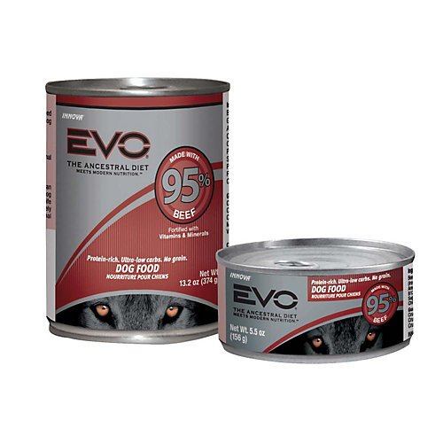 EVO Canned Dog Food (Case of 12), Beef, 13.2 oz