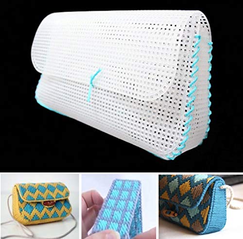 3 Clear+Plastic+Canvas+Sheets+Needles