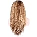 KeeWig Synthetic Curly Wig Long Shag Piano Blend Color Light Brown Platinum and Reddish Blonde ROSE #P2216