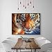 DIY 5D Diamond Painting Kit by Number Kit, Tiger Full Drill Embroidery Cross Stitch Arts Craft for Home Wall Decor 11.8x13.8 inch