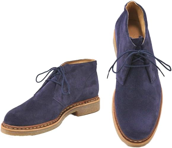 navy desert boots