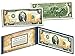 WORLD TRADE CENTER 9/11 U.S. $2 Bill * Statue of Liberty * Laser Line GOLD LEAF