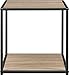 Altra Furniture End Table with Metal Frame, Beautiful Sonoma Oak Finish