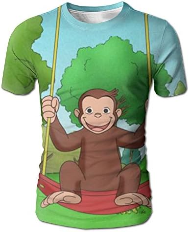 T-shirt Curious George (2) Sublimated 3D Full Print Fashion Comfortable Mens T-shirt