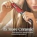 Remington S9610 T|Studio Silk Ceramic Slim Hair Straightener, Flat Iron, 1-inch Ceramic Plate, Red