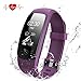 Fitness Tracker HR,DBPOWER Activity Tracker with Heart Rate Monitor,Built-in Charger IP67 Waterproof Smart Bracelet with Step Tracker Sleep Monitor Calorie Counter Pedometer Watch for Android and IOS