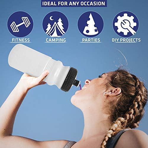 CSBD plastic water bottle in clean design, priced at $12.95 as of August 9, 2023.
