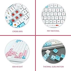 125 Keys Pixel Gaming Custom Keycaps, PBT XDA