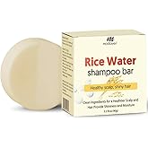 Rice Water Shampoo Bar - Hair Strengthening and Repair, Vegan Formula with Natural Ingredients - Sulfate-Free, Paraben-Free, Anti-Hair Loss, Oily, Dry Hair, Safe for Sensitive Scalp, 3.2 oz
