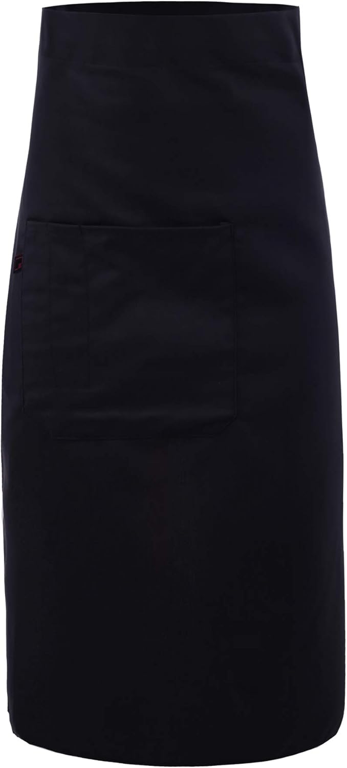 Unisex Durable Adjustable Strap Front Pockets Long Waist Apron Twill Navy OneSize: Home & Kitchen