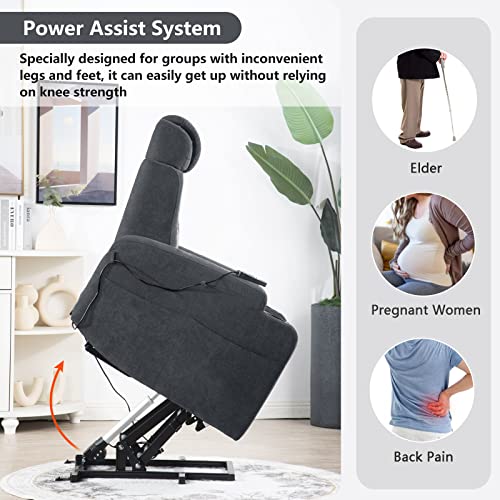 Electric Power Lift Chairs Recliners for Elderly with Massage and Heat