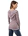 PattyBoutik Women's Marled Raglan Hoodie Sweater