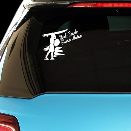 Amazon York ビーチガード メインサーフ サーフィン 車 ノートパソコン 壁ステッカー ステッカー デカール 車 バイク