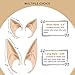 Halloween Elf Ears Cosplay Accessories - Pixie Soft Pointed Ears Fairy Ear Tips Goblin Prosthetic Ear Halloween Dress Up Costume for Themed Party Props Anime Manga Cosplay Large & Small (2 Pairs)