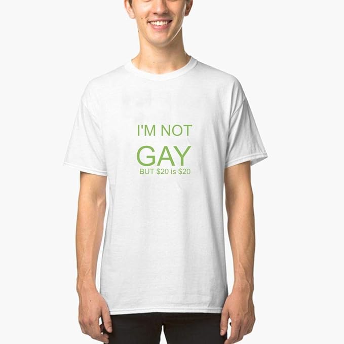 Camisetas Hombre Verano Camisas No Soy Gay, Pero $ 20 es $ 20 Camisetas ofensivas de Manga Corta Muy Divertidas y sarcásticas ofensivas para Hombres(Can Custom-Made Pattern): Amazon.es: Equipaje