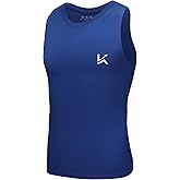 Konrunppy Boys Tank Top Athletic Compression Sleeveless Shirt Quick Dry Basketball Football Undershirt Base Layer