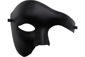 Flywife Masquerade Mask for Women Men Couples Set Phantom of the Opera Mask Half Face Mardi Gras Mask