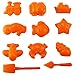 Kuqqi 75 Piece Deluxe Sand Molds Set - Safari Animals, Mini Castles, Animals, Marine animal, Military model, Number and Flowers and plants (Sand Not Included)