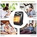 Space Heater, Quiet Mini Electric Ceramic Heater, Adjustable Thermostat, Over-Heat Protection and Multifunctional Portable 750W/1500W Heater Fan for Home and Office Indoor Use
