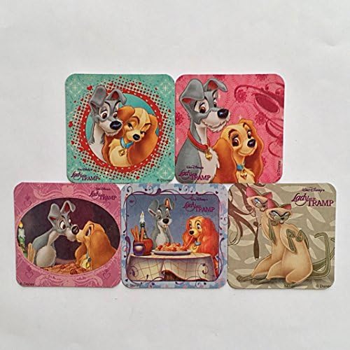 Disney Lady and the Tramp Refrigerator Magnets, 5 Fridge Set, Si Am Siamese Cats