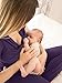 Kindred Bravely Davy Ultra Soft Maternity & Nursing Pajamas Sleepwear Set (Eggplant, Large)