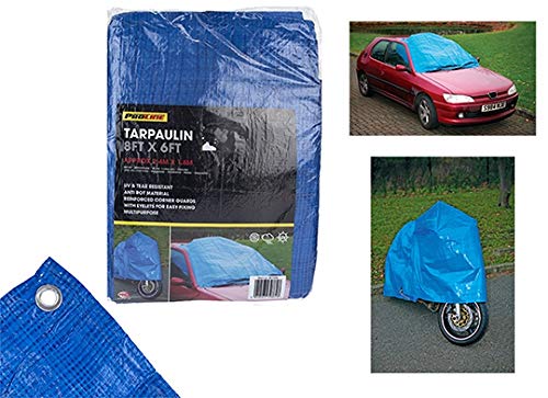 PROLINE Waterproof Multi-purpose Tarpaulin With Eyelets, Blue (8x6 ft)