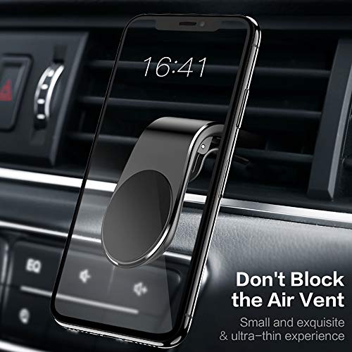 Magnetic Phone Car Mount, Manfiter Newest Car Air Vent Phone Holder Universal Cell Phone Holder Stand for Car L Shape Magnetic Phone Holder in Car 360°Rotation Magnetic Car Mount