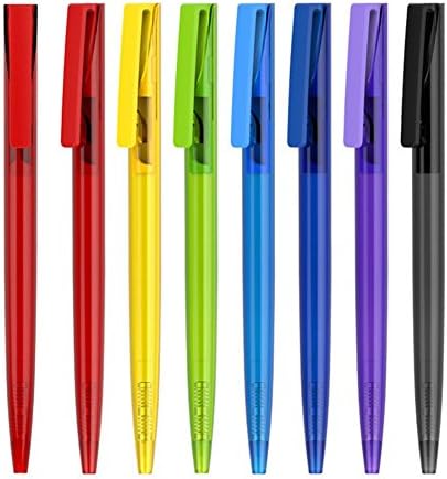 HuiSiFang Retractable Ballpoint Pens, Medium Point£¨1.0mm), Balck Ink, 8 - Count