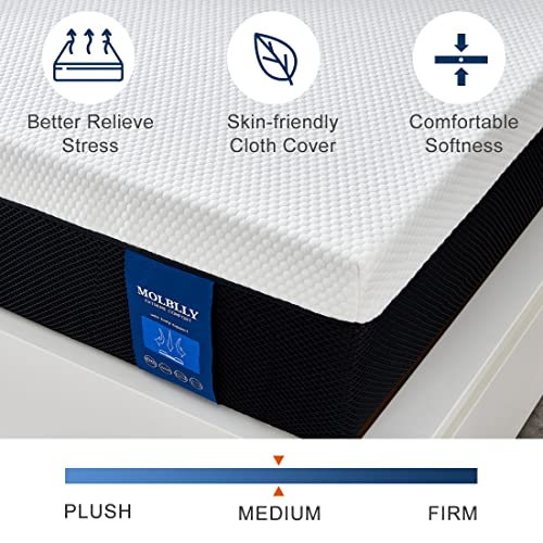 Queen Mattresses,Molblly 10 Inch Premium CoolingGel Memory Foam