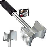 GORILLA GRIP BPA-Free Patented Dual-Sided Meat Tenderizer Tool, Soft Comfortable Handle, Heavy Duty Kitchen Mallet for Steak,