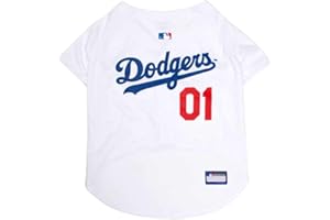 PETS FIRST Official MLB Los Angeles Dodgers Pet Jersey for Dogs & Cats, Size X-Small - Stylish Baseball Jersey for Your Furry Fan- Show Off Team Spirit with The Perfect Fan Apparel Gear for Pet, Dog & Cat